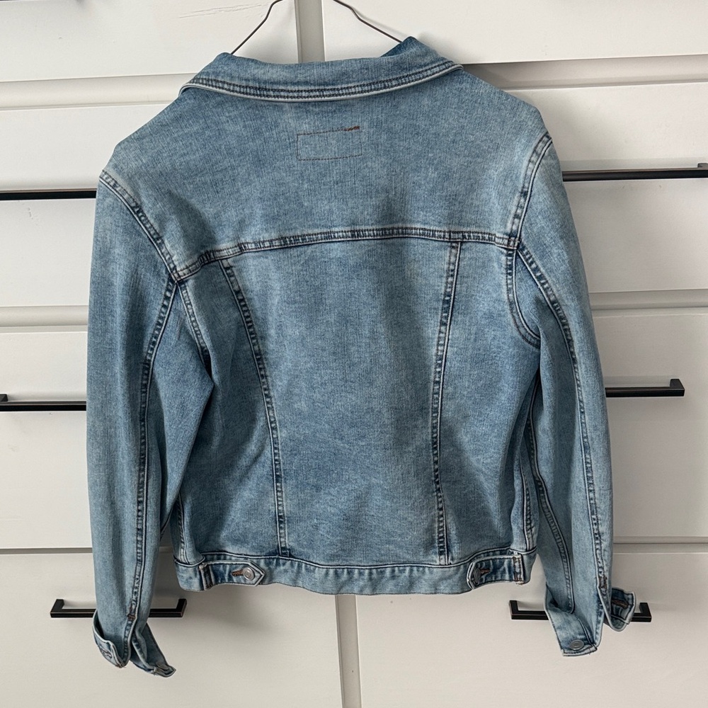 Light Blue Jean Jacket for Women - Picture 3 of 3